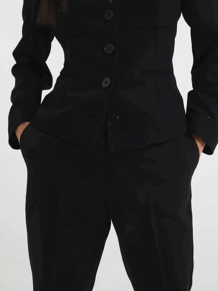 River Island Black Petite Ankle Grazer Slim Fit Trousers - Image 4 of 4