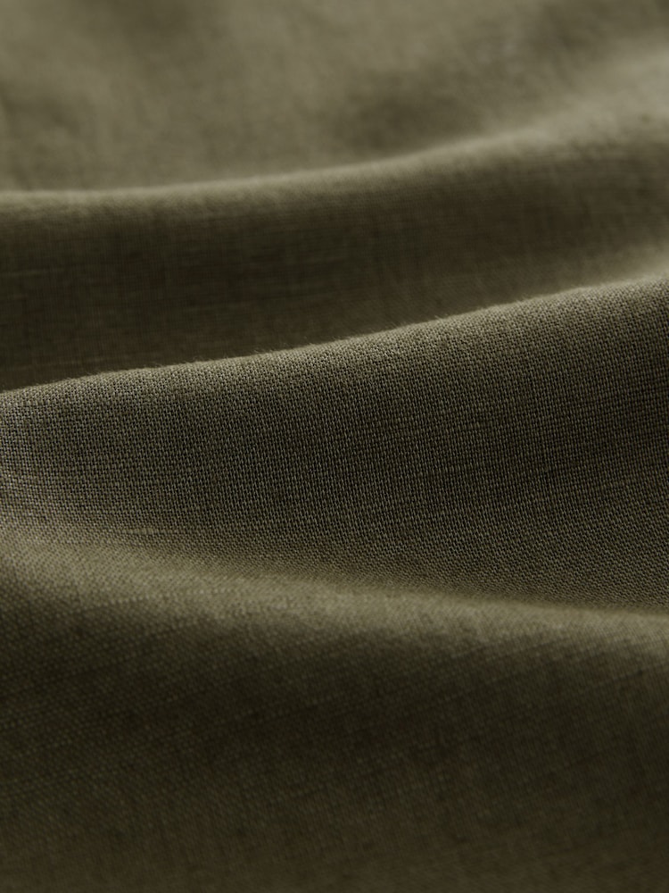 Khaki/Blanc - Lot de 2 pantalons larges à enfiler en lin Blend - Image 10 of 11