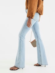 River Island Blue Mid Rise Bootcut Jeans - Image 2 of 4