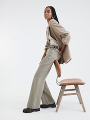 River Island Grey Relaxed Straight Fit 100% Cotton Jeans - Image 2 of 3