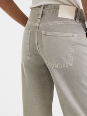 River Island Grey Relaxed Straight Fit 100% Cotton Jeans - Image 3 of 3