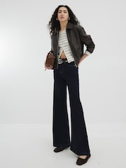 River Island Blue Palazzo Wide Leg Jeans - Image 1 of 4