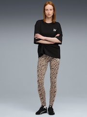 Puma Leopard Womens Essential Animal Print Leggings - Image 3 of 5
