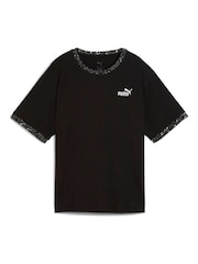 Puma Black Womens Essential Animla Print Relaxed T-Shirt - Image 4 of 5