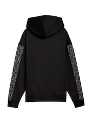 Puma Black Womens Essential Animal Print Comfort Hoodie - Image 5 of 5