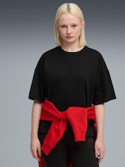 Puma Black Womens Her Oversized T-Shirt - Image 1 of 5