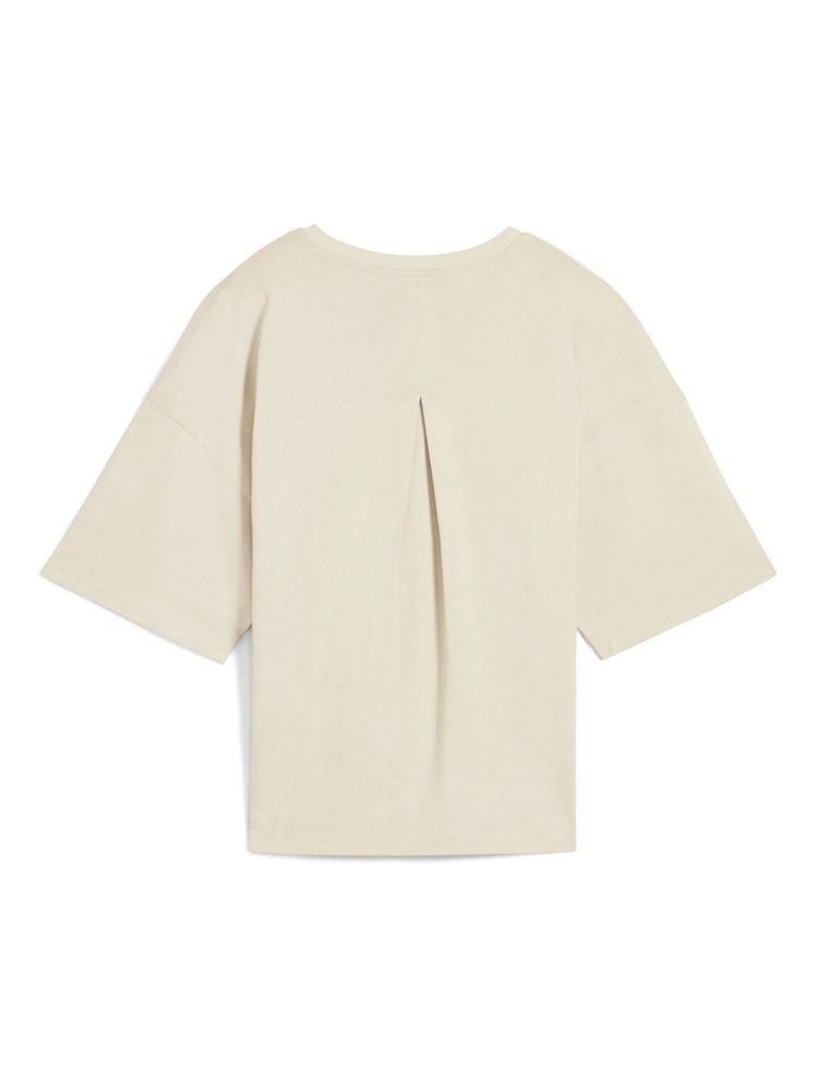 Puma Beige Womens Her Oversized T-Shirt - Image 5 of 5