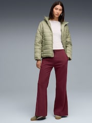 Puma Red Womens Her Comfort High Waisted Straight Joggers - Image 3 of 5