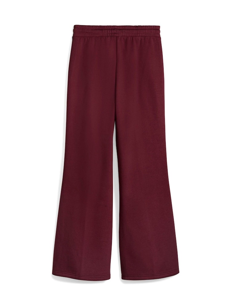 Puma Red Womens Her Comfort High Waisted Straight Joggers - Image 5 of 5
