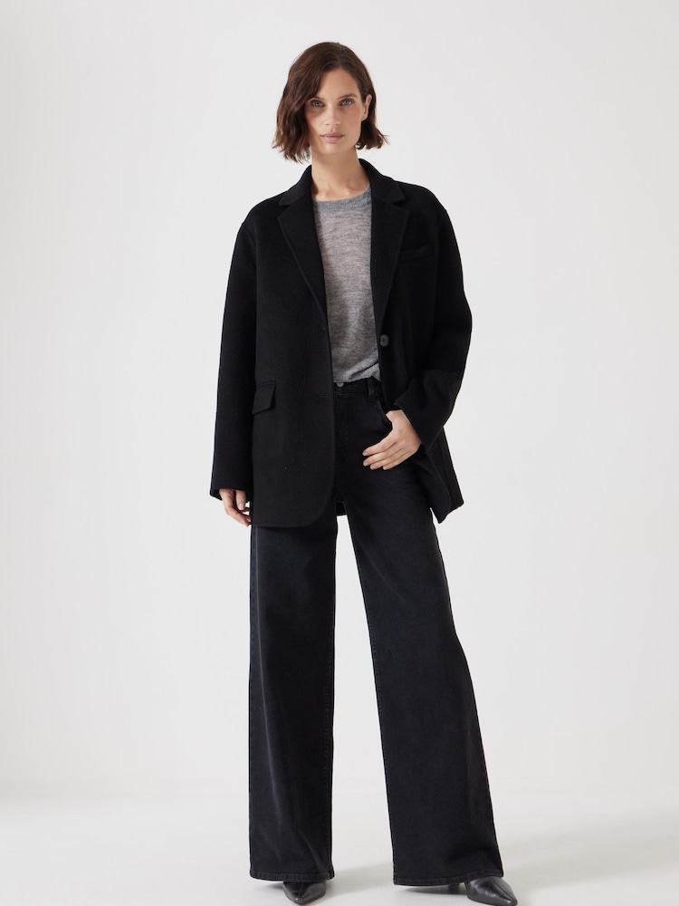 Hush Black Pure Wool Double Faced Blazer - Image 2 of 6