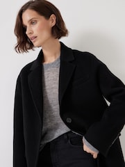 Hush Black Pure Wool Double Faced Blazer - Image 5 of 6