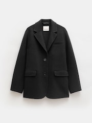 Hush Black Pure Wool Double Faced Blazer - Image 6 of 6