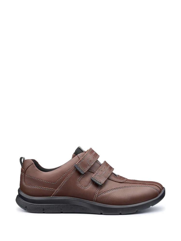 Hotter Brown Regular Fit Energise Touch-Fastening Shoes - Image 1 of 4 Hotter Brown Regular Fit Energise Touch-Fastening Shoes - Image 1 of 4
