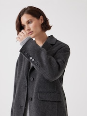 Hush Grey Pure Wool Double Faced Blazer - Image 1 of 6