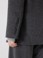 Hush Grey Pure Wool Double Faced Blazer - Image 4 of 6