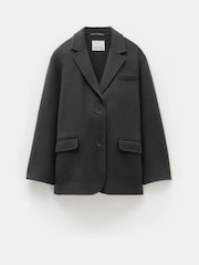 Hush Grey Pure Wool Double Faced Blazer - Image 6 of 6