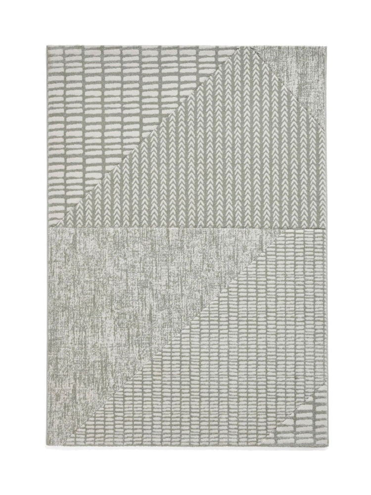 Catherine Lansfield Green Larsson Modern Abstract Rug - Image 2 of 6
