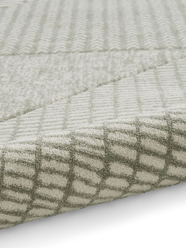 Catherine Lansfield Green Larsson Modern Abstract Rug - Image 6 of 6