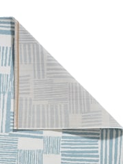 Catherine Lansfield Blue Blocks Modern Abstract Rug - Image 3 of 6