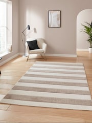 Catherine Lansfield Natural Cove Stripe Modern Linear Rug - Image 1 of 6