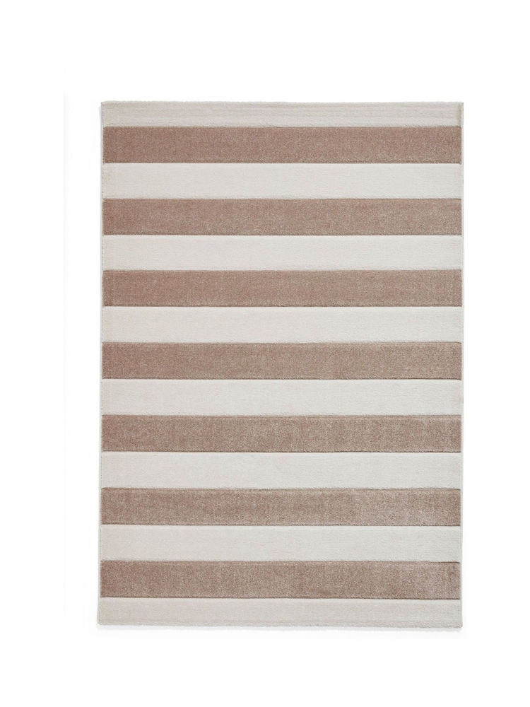 Catherine Lansfield Natural Cove Stripe Modern Linear Rug - Image 2 of 6