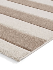 Catherine Lansfield Natural Cove Stripe Modern Linear Rug - Image 4 of 6