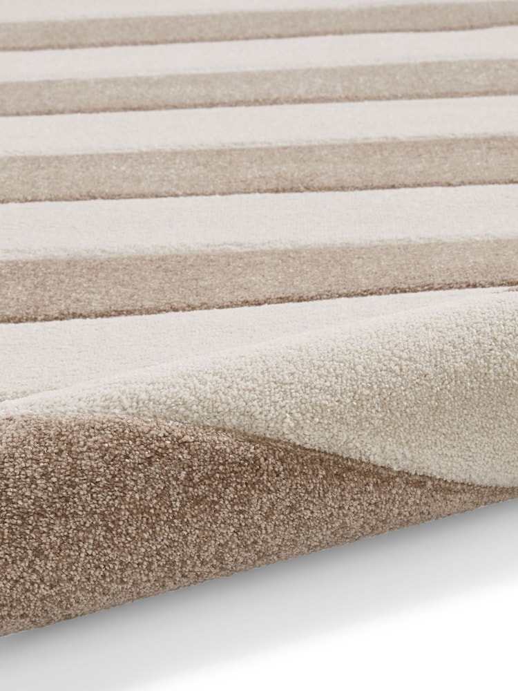 Catherine Lansfield Natural Cove Stripe Modern Linear Rug - Image 6 of 6