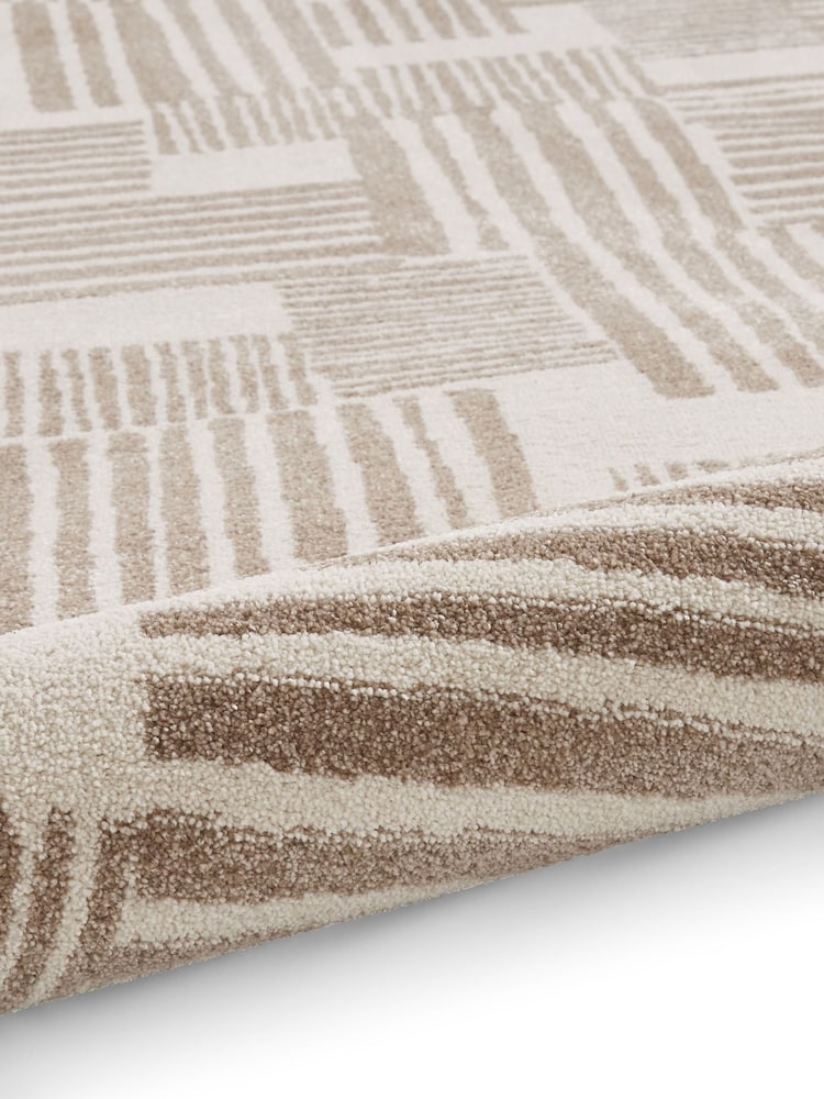 Catherine Lansfield Natural Blocks Modern Abstract Rug - Image 6 of 6