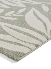 Catherine Lansfield Green Sorral Leaves Botanical Rug - Image 4 of 6