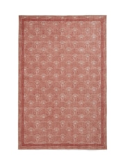 Catherine Lansfield Orange Deco Peacock Washable Rug - Image 2 of 6