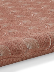 Catherine Lansfield Orange Deco Peacock Washable Rug - Image 6 of 6