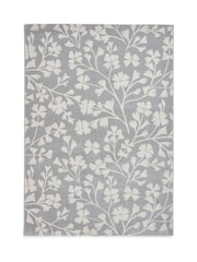 Catherine Lansfield Grey Grace Floral Rug - Image 2 of 6