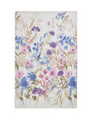 Catherine Lansfield Purple Country Floral Print Rug - Image 2 of 6