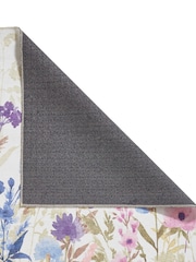 Catherine Lansfield Purple Country Floral Print Rug - Image 3 of 6