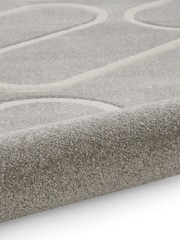Catherine Lansfield Grey Linear Curve Modern Geometric Rug - Image 6 of 6