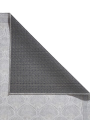 Catherine Lansfield Silver Deco Peacock Washable Rug - Image 3 of 6