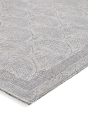 Catherine Lansfield Silver Deco Peacock Washable Rug - Image 6 of 6