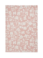 Catherine Lansfield Pink Grace Floral Rug - Image 2 of 6