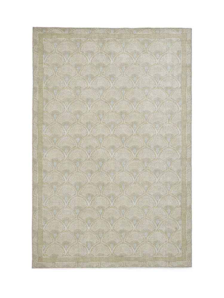 Catherine Lansfield Green Deco Peacock Washable Rug - Image 2 of 6 Catherine Lansfield Green Deco Peacock Washable Rug - Image 2 of 6