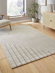 Catherine Lansfield Grey Larsson Modern Abstract Rug - Image 1 of 6