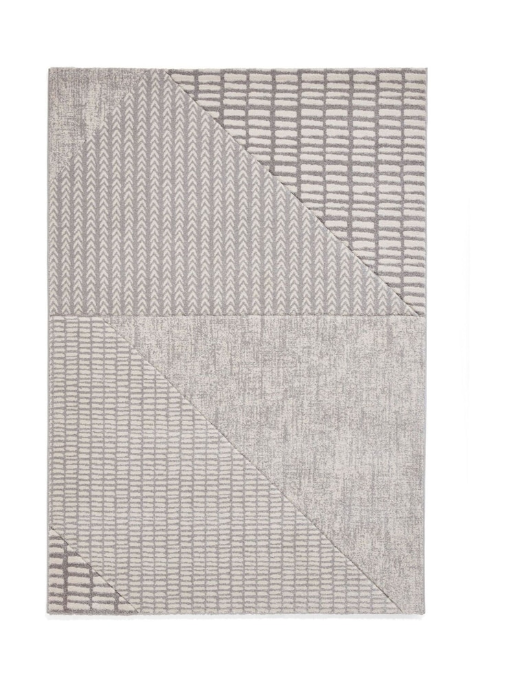 Catherine Lansfield Grey Larsson Modern Abstract Rug - Image 2 of 6