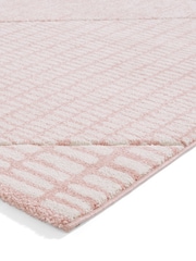 Catherine Lansfield Pink Larsson Modern Abstract Rug - Image 4 of 6
