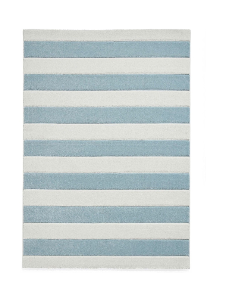 Catherine Lansfield Blue Cove Stripe Modern Linear Rug - Image 2 of 6
