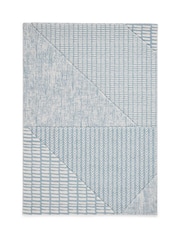 Catherine Lansfield Blue Larsson Modern Abstract Rug - Image 2 of 6