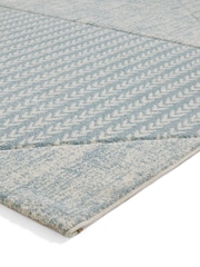 Catherine Lansfield Blue Larsson Modern Abstract Rug - Image 4 of 6