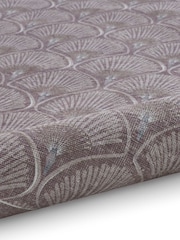 Catherine Lansfield Purple Deco Peacock Washable Rug - Image 6 of 6