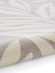 Catherine Lansfield Grey Sorral Leaves Botanical Rug - Image 6 of 6