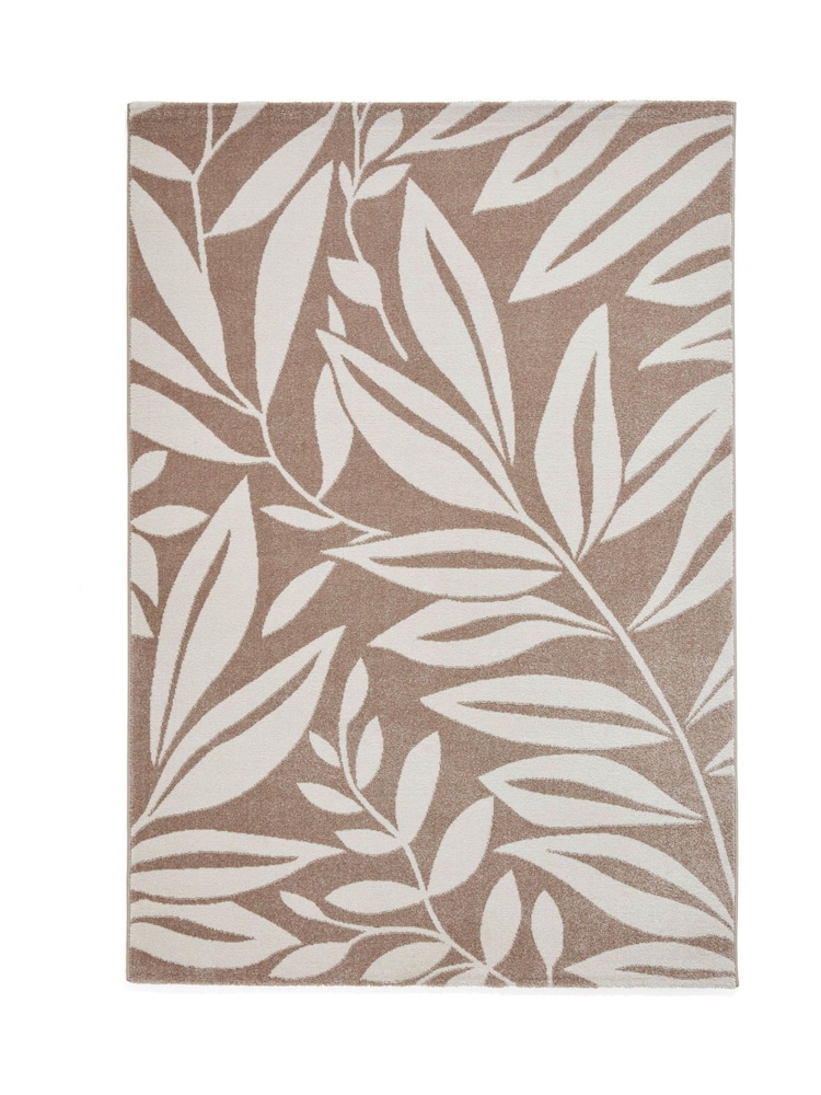 Catherine Lansfield Natural Sorral Leaves Botanical Rug - Image 2 of 6