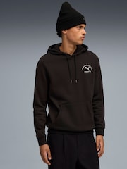 Puma Black Mens Classic Backprint Graphic Hoodie - Image 1 of 5
