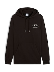 Puma Black Mens Classic Backprint Graphic Hoodie - Image 4 of 5